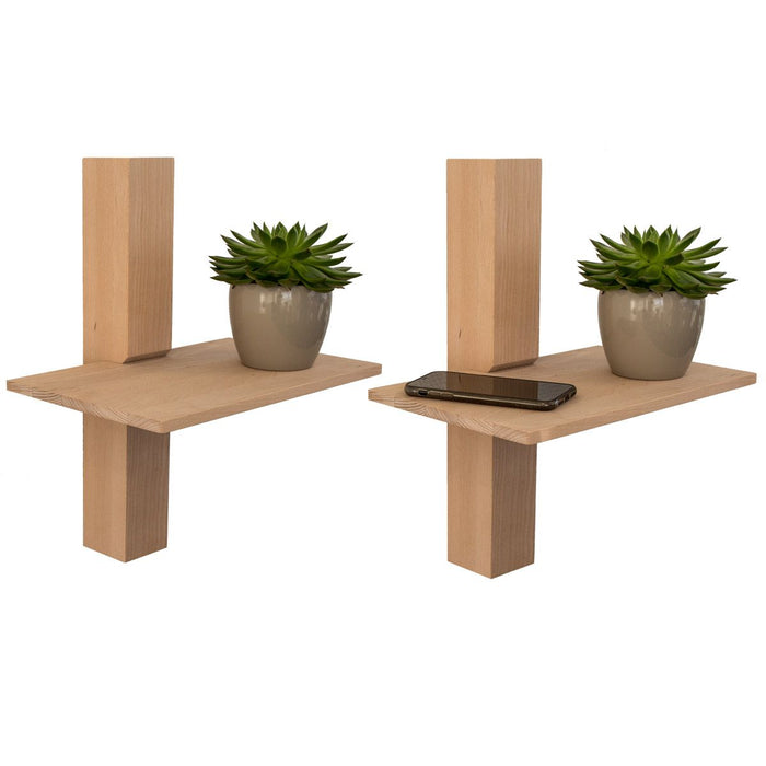 Wall-mounted bedside table: 2 pcs. LIVA