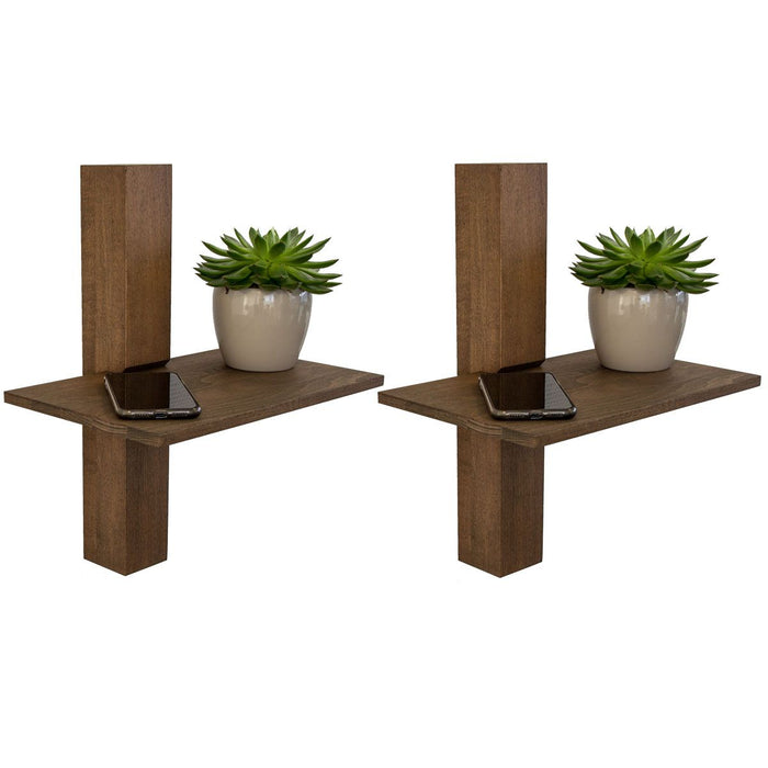 Wall-mounted bedside table: 2 pcs. KATTEGAT