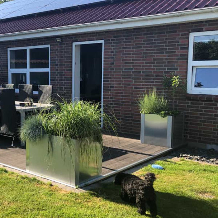 Højbed modulopbygget i 1 mm  galvaniseret stål, uden bund
