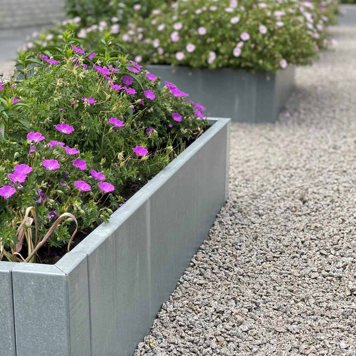 Højbed modulopbygget i 1 mm  galvaniseret stål, uden bund
