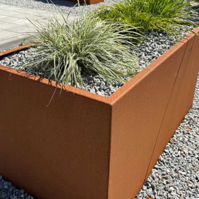 Fuldsvejst Corten Højbed, uden bund