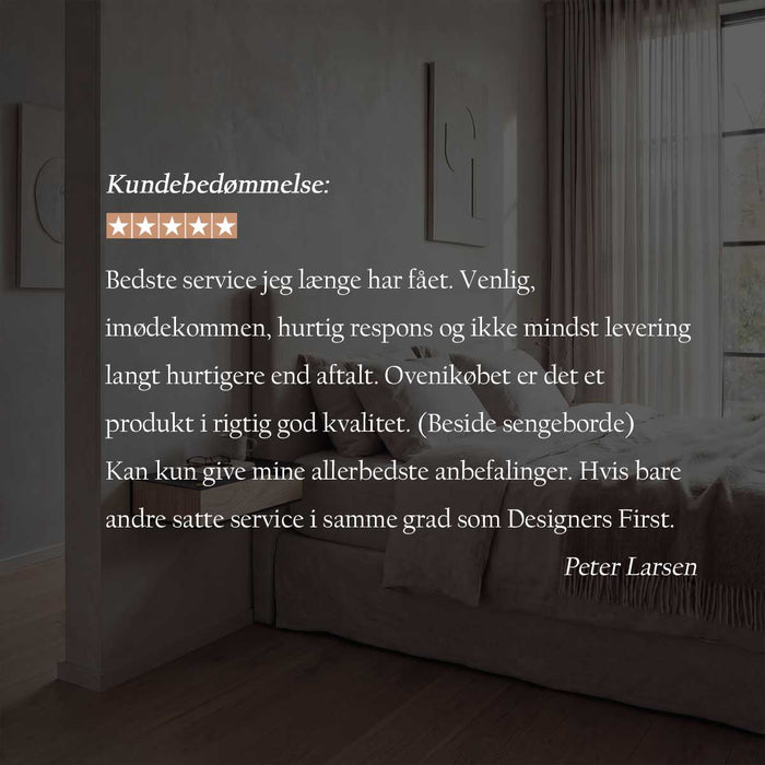 Wand-Nachttisch: 2 Stk. - BESIDE - grau mit Schublade aus Eichenholz