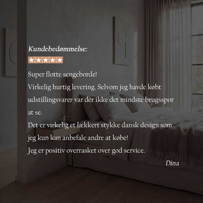 Wand-Nachttisch: 2 Stk. - BESIDE - grau mit Schublade aus Eichenholz