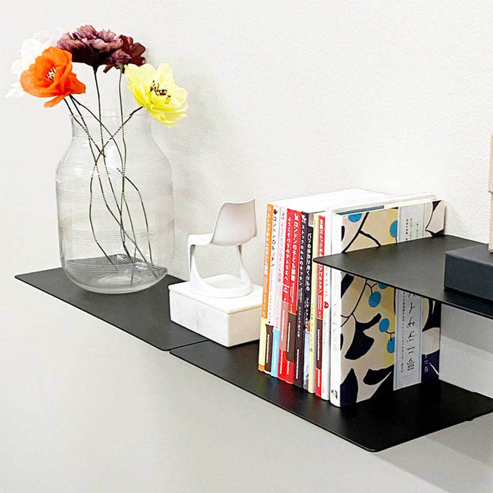 Sort metalhylde - EDGE - flere størrelser (LAGERSALG)