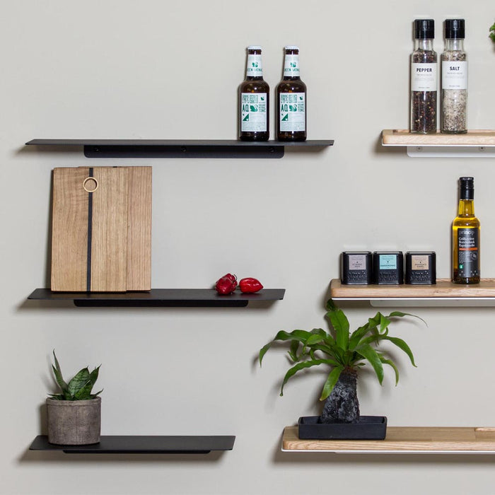 Sort metalhylde - EDGE - flere størrelser (LAGERSALG)